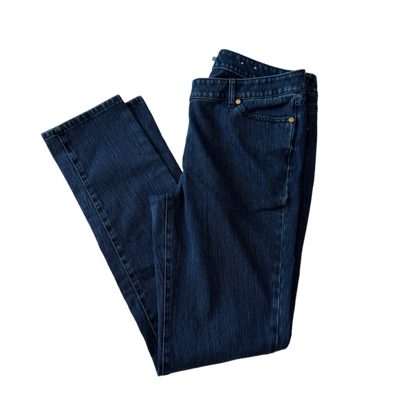 J. McLaughlin Dark Wash Mid Rise Stretch Skinny Jeans - Picture 2 of 14